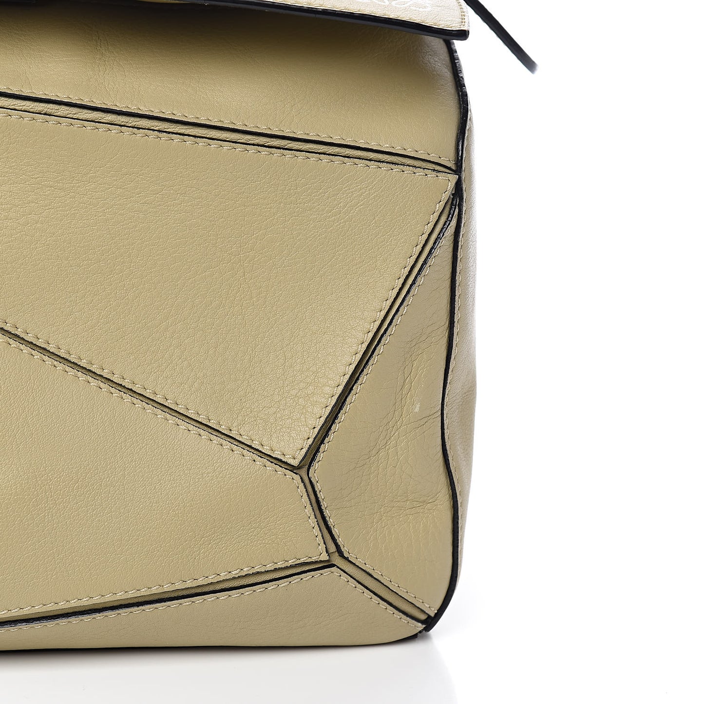 Calfskin Medium Puzzle Bag Beige