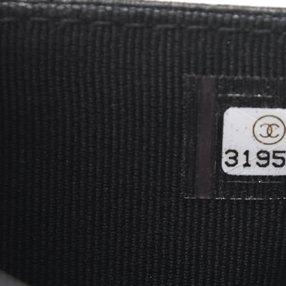 Chanel Lambskin Quilted Boy Flap Card Holder Black 8 of 9