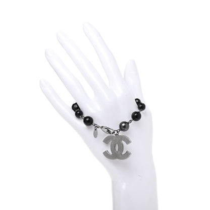 Chanel Ruthenium Bead CC Bracelet Black 2 of 4