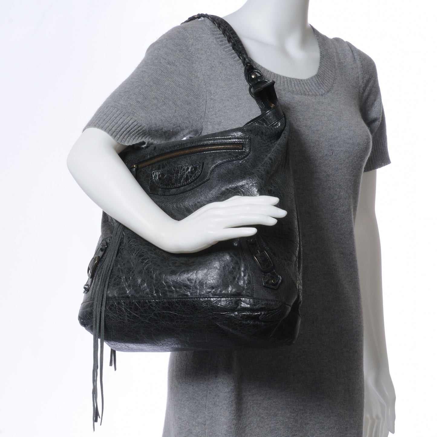Agneau Day Hobo Black