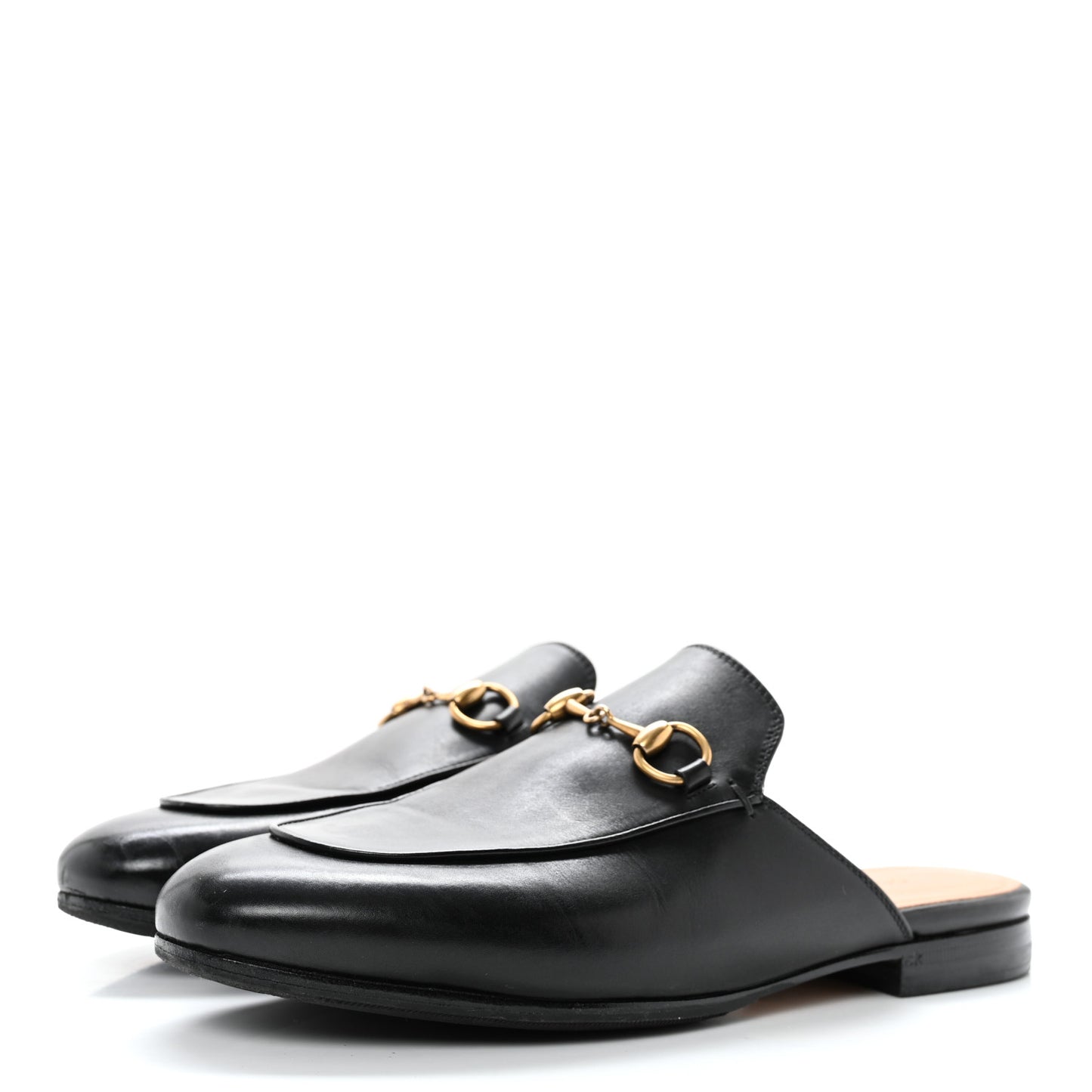 Calfskin Womens Princetown Slippers 37 Black