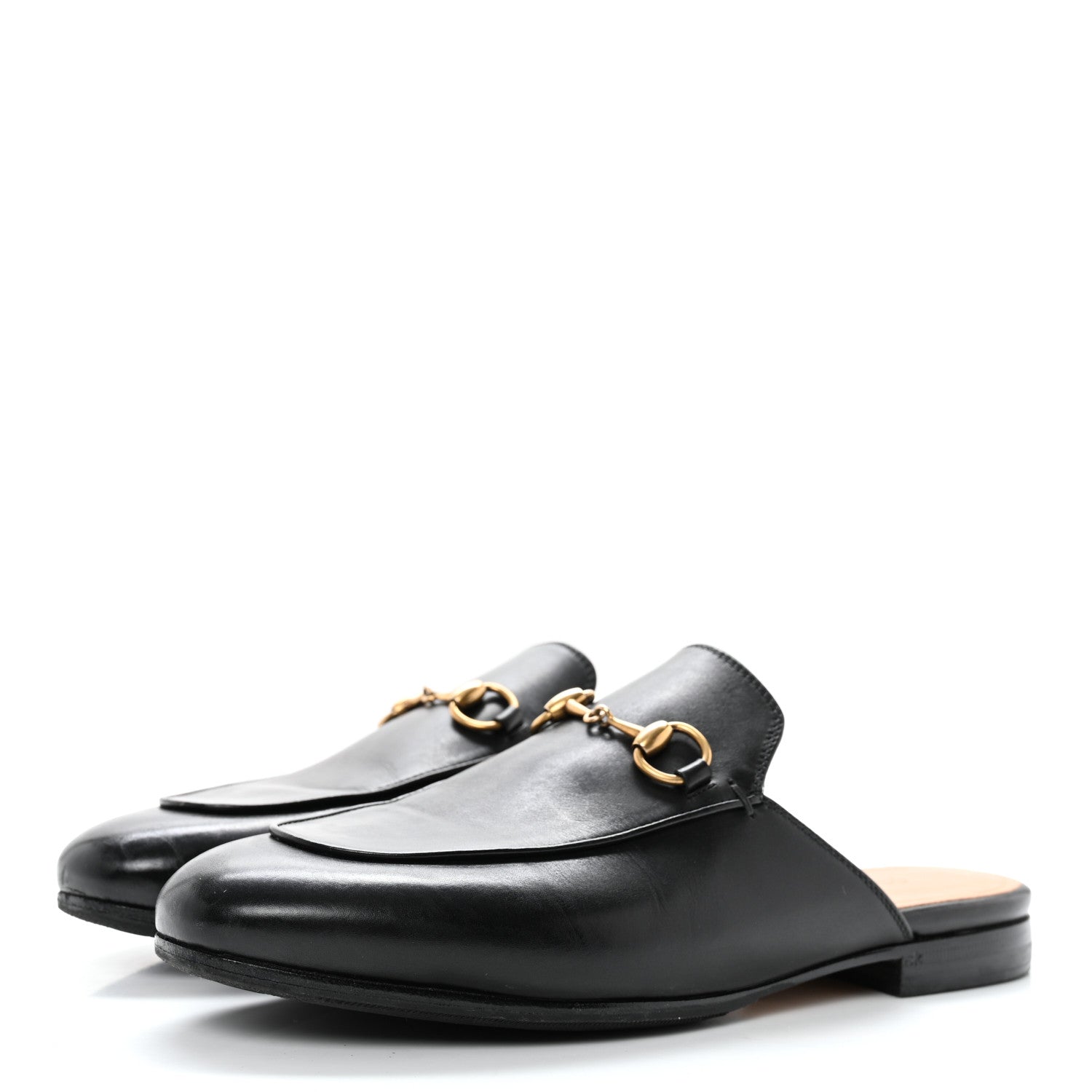 Gucci Calfskin Womens Princetown Slippers 37 Black 3 of 11