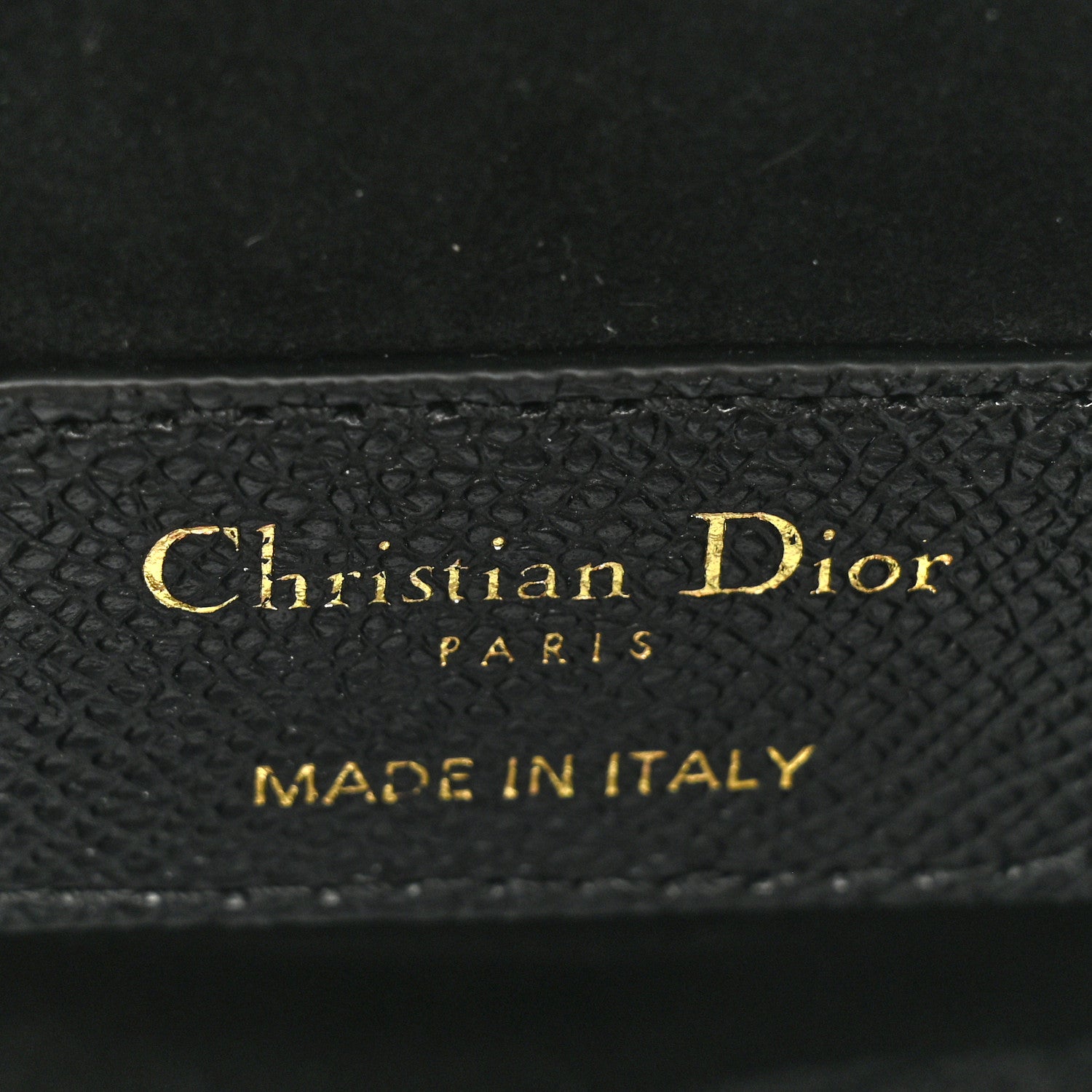 Christian Dior Grained Calfskin Mini Saddle Bag Black 6 of 9
