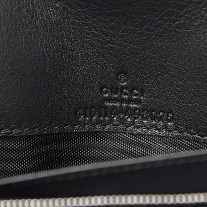 Gucci GG Supreme Monogram Arabesque Chain Wallet Black 6 of 10