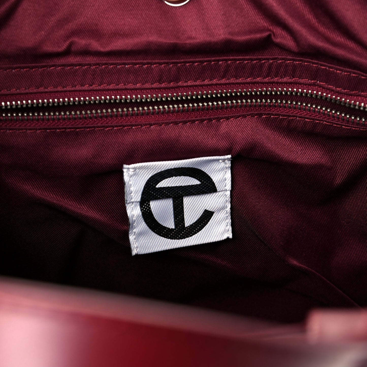 Vegan Leather Medium Shopping Bag Oxblood