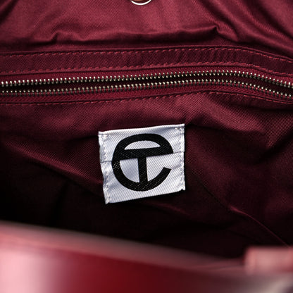 Telfar Vegan Leather Medium Shopping Bag Oxblood 6 of 11