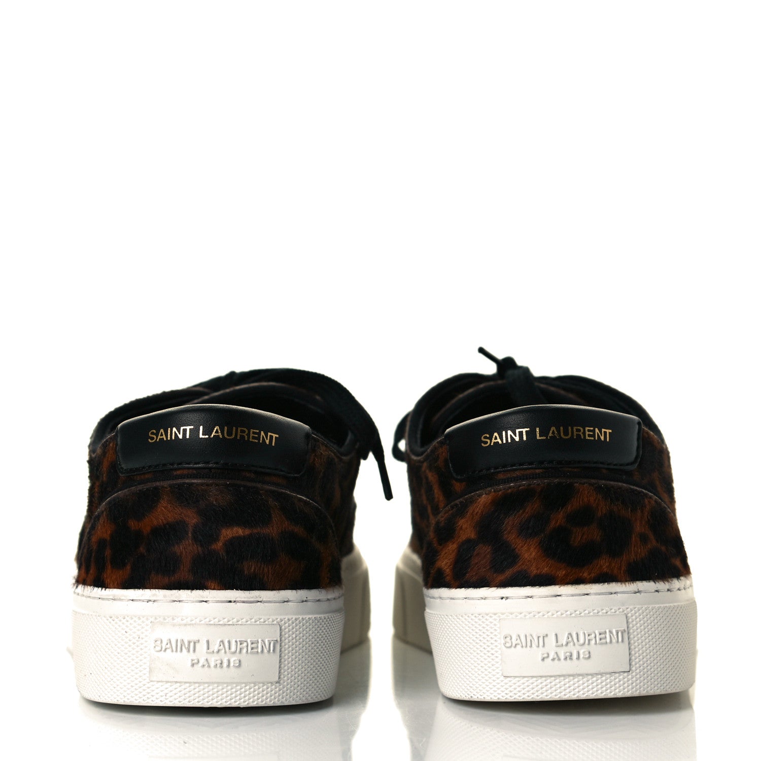 Saint Laurent Pony Hair Venice Low Top Sneakers 39.5 Black 5 of 8