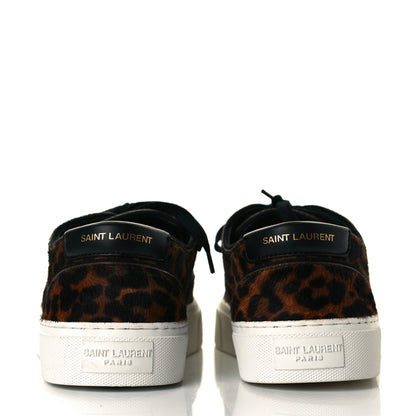 Saint Laurent Pony Hair Venice Low Top Sneakers 39.5 Black 5 of 8