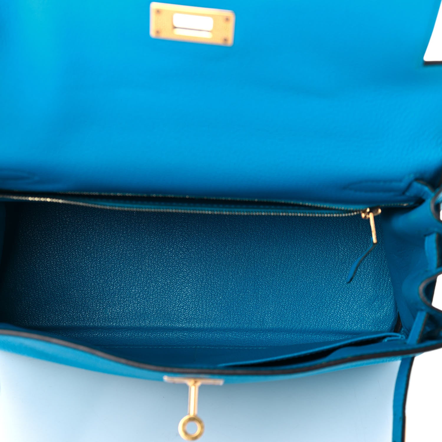 Hermes Togo Kelly Retourne 28 Bleu Zanzibar 4 of 10