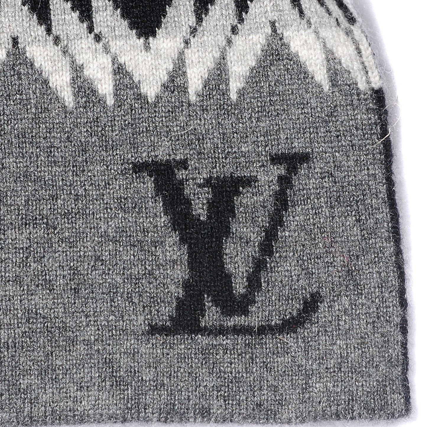 Cashmere Damier Aztec Scarf Graphite