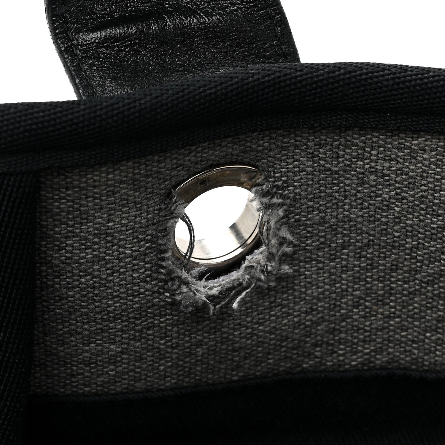 Chanel Canvas Large Deauville Tote Grey 10 of 11