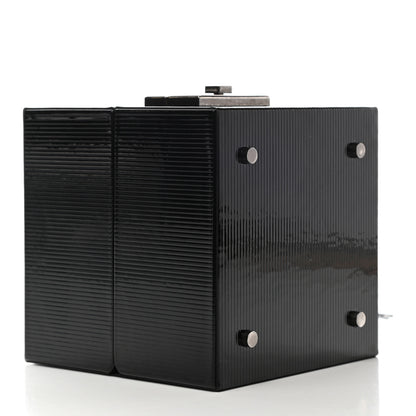 Saint Laurent Patent Jerry Cube Box Clutch Black 4 of 7