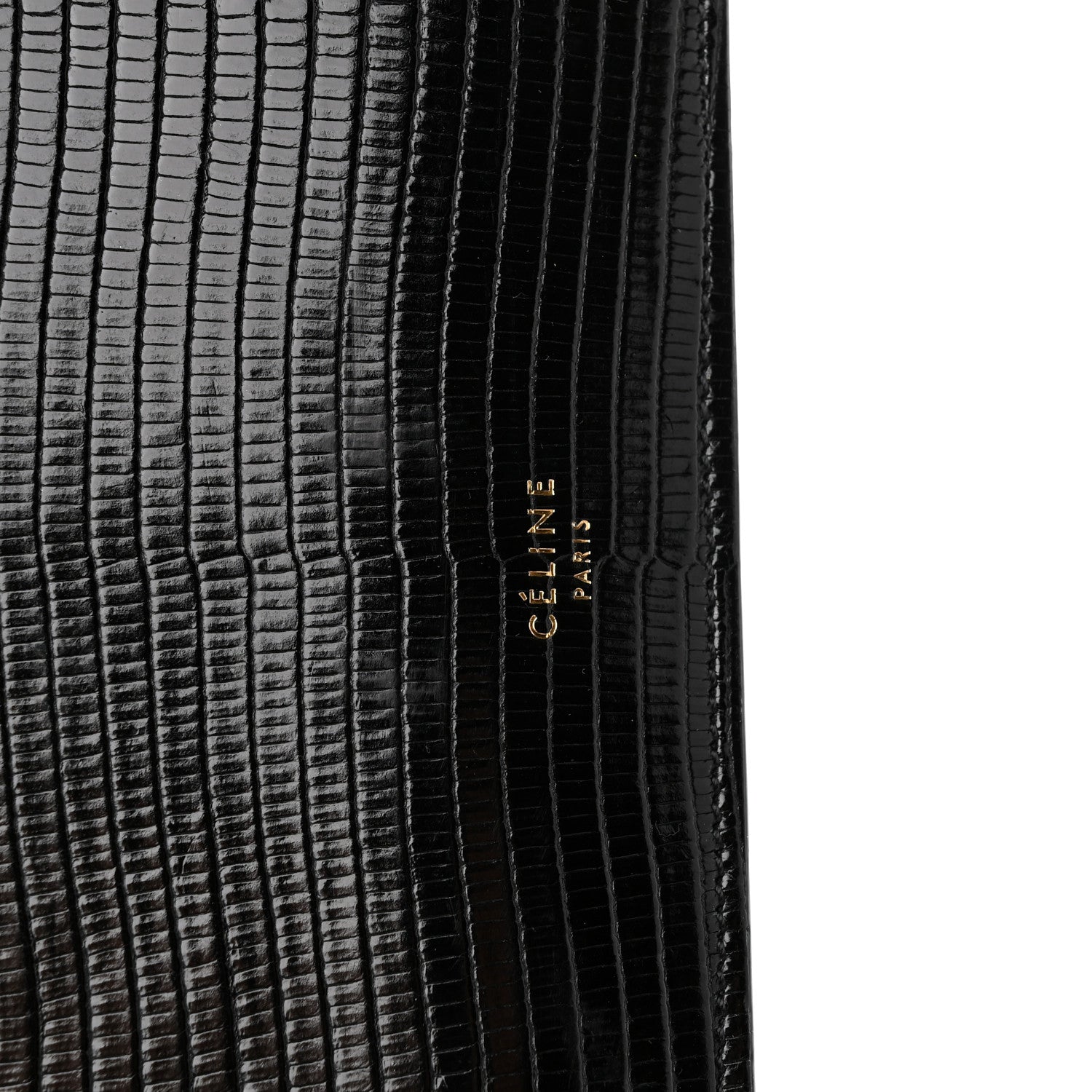 Celine Lizard Mini Clasp Clutch Bag Black 5 of 9