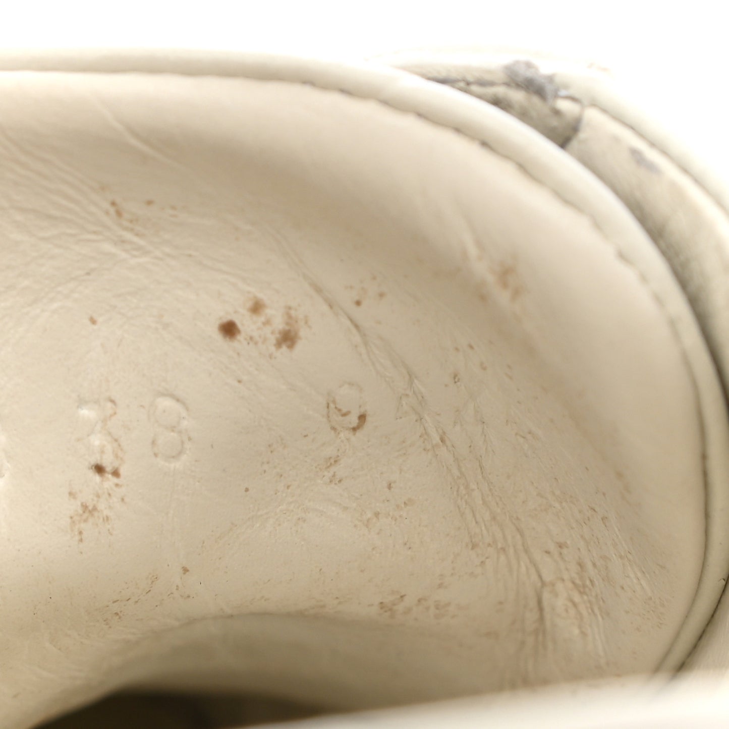 Calfskin Web Bee Embroidered Womens Ace Sneakers 38 White Green