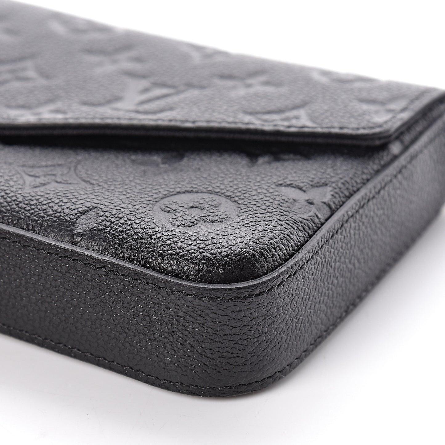 Empreinte Pochette Felicie Chain Wallet Black