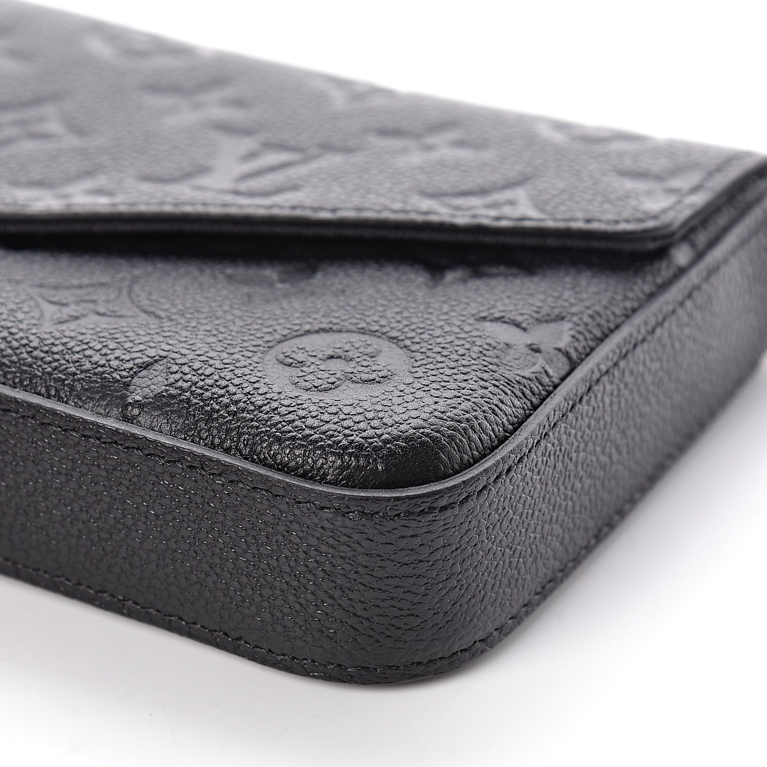 Louis Vuitton Empreinte Pochette Felicie Chain Wallet Black 9 of 10