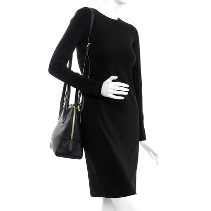 Burberry London Grainy Calfskin Small Greenwood Bowling Bag Black 2 of 9