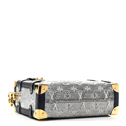 Louis Vuitton Monoglam Side Trunk MM Blue 4 of 9