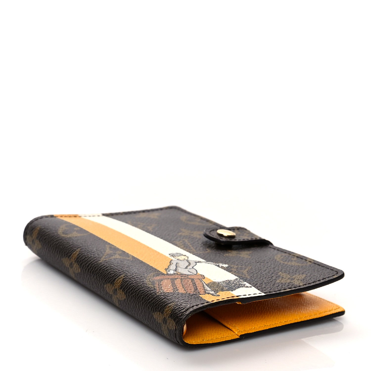 Louis Vuitton Monogram Groom Small Ring Agenda Cover Yellow 4 of 9