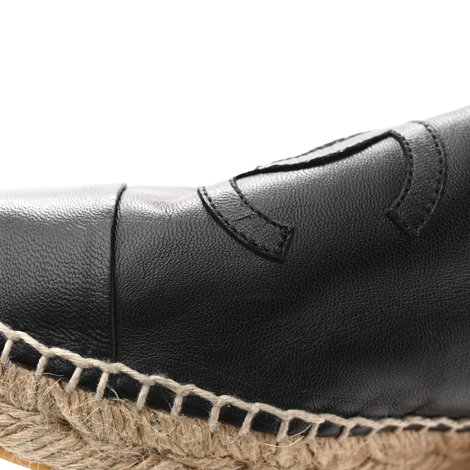Chanel Lambskin CC Espadrilles 37 Black 11 of 12
