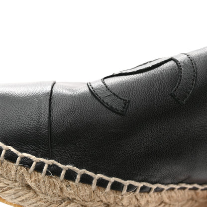 Chanel Lambskin CC Espadrilles 37 Black 11 of 12