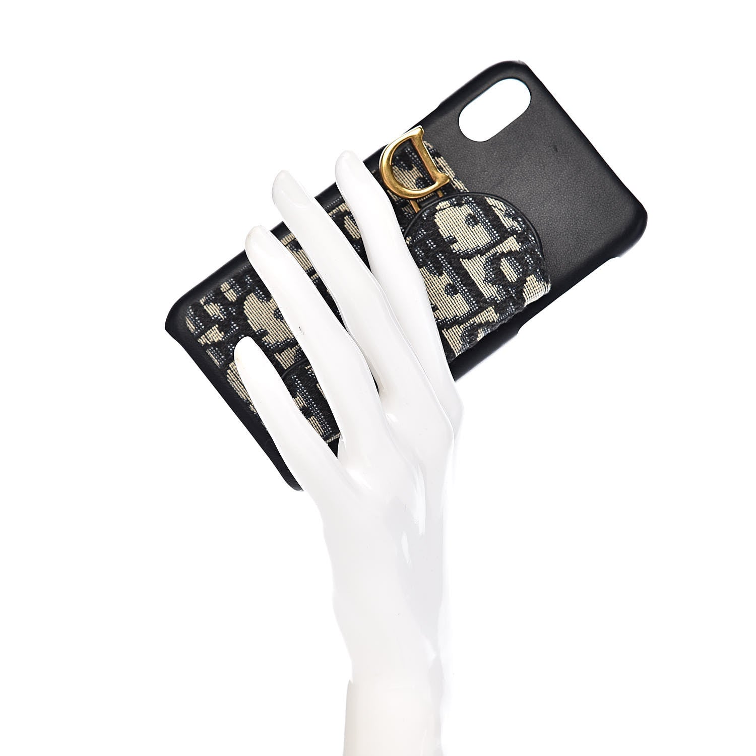 Christian Dior Oblique Calfskin Saddle iPhone X Case Blue 2 of 5