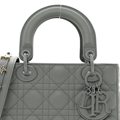 Christian Dior Ultra Matte Calfskin Cannage Small My ABCDior Lady Dior Gray 5 of 9
