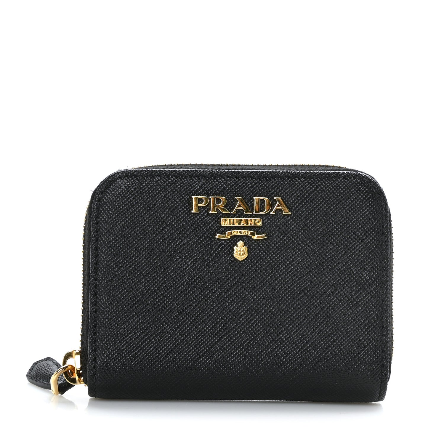 Saffiano Metal Coin Purse Black