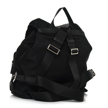 Prada Tessuto Nylon Vela Saffiano Large Backpack Black 2 of 10