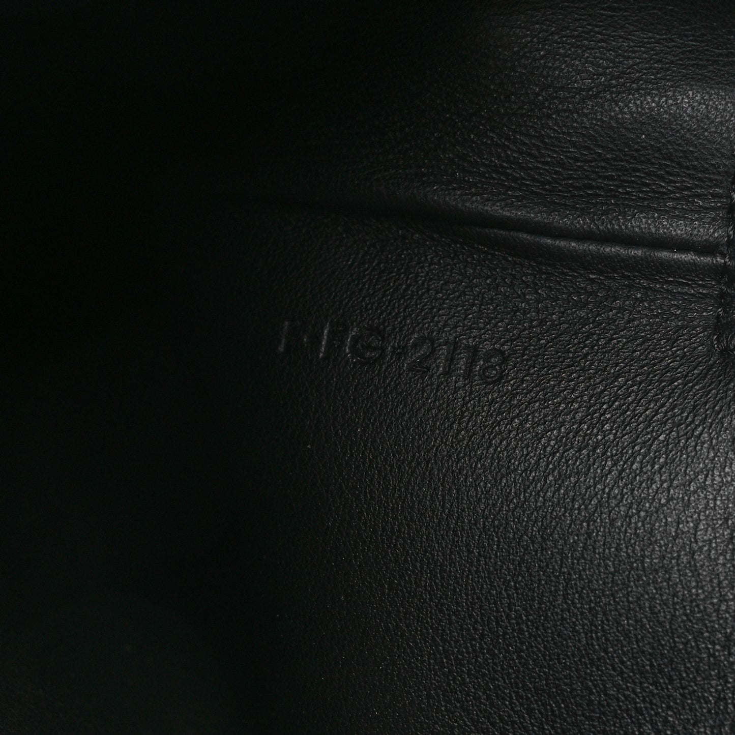 Calfskin Large Made In Clutch Pouch Black