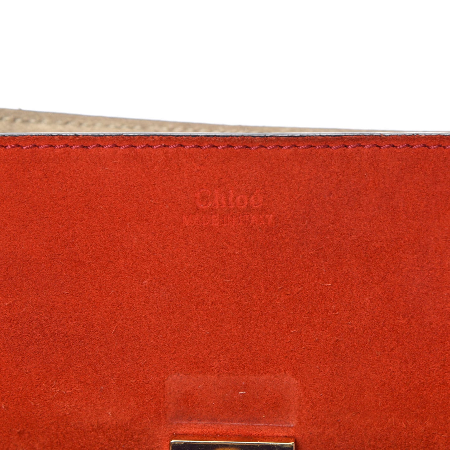 Suede Smooth Calfskin Drew Shoulder Bag Plaid Red Black