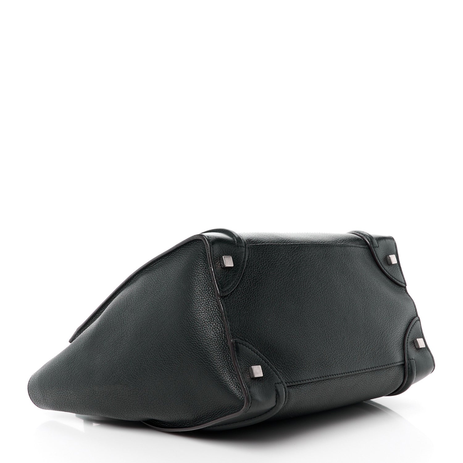 Celine Drummed Calfskin Mini Luggage Black 4 of 13