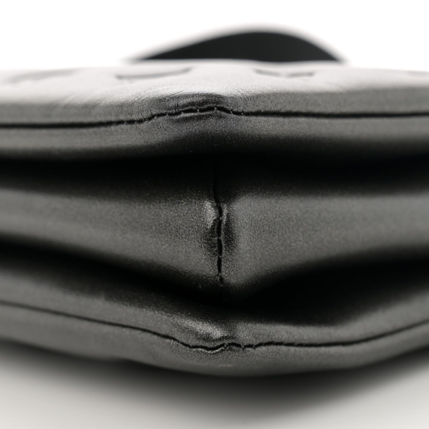 Lambskin Embossed Monogram Coussin PM Anthracite