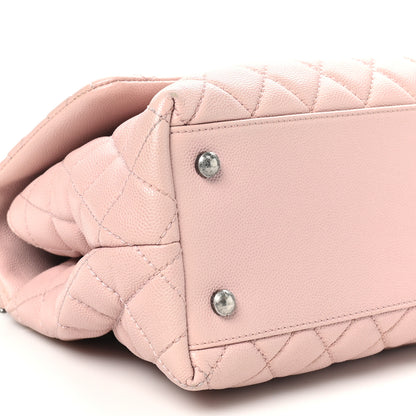 Chanel Caviar Quilted Small Coco Handle Flap Light Pink 9 of 10