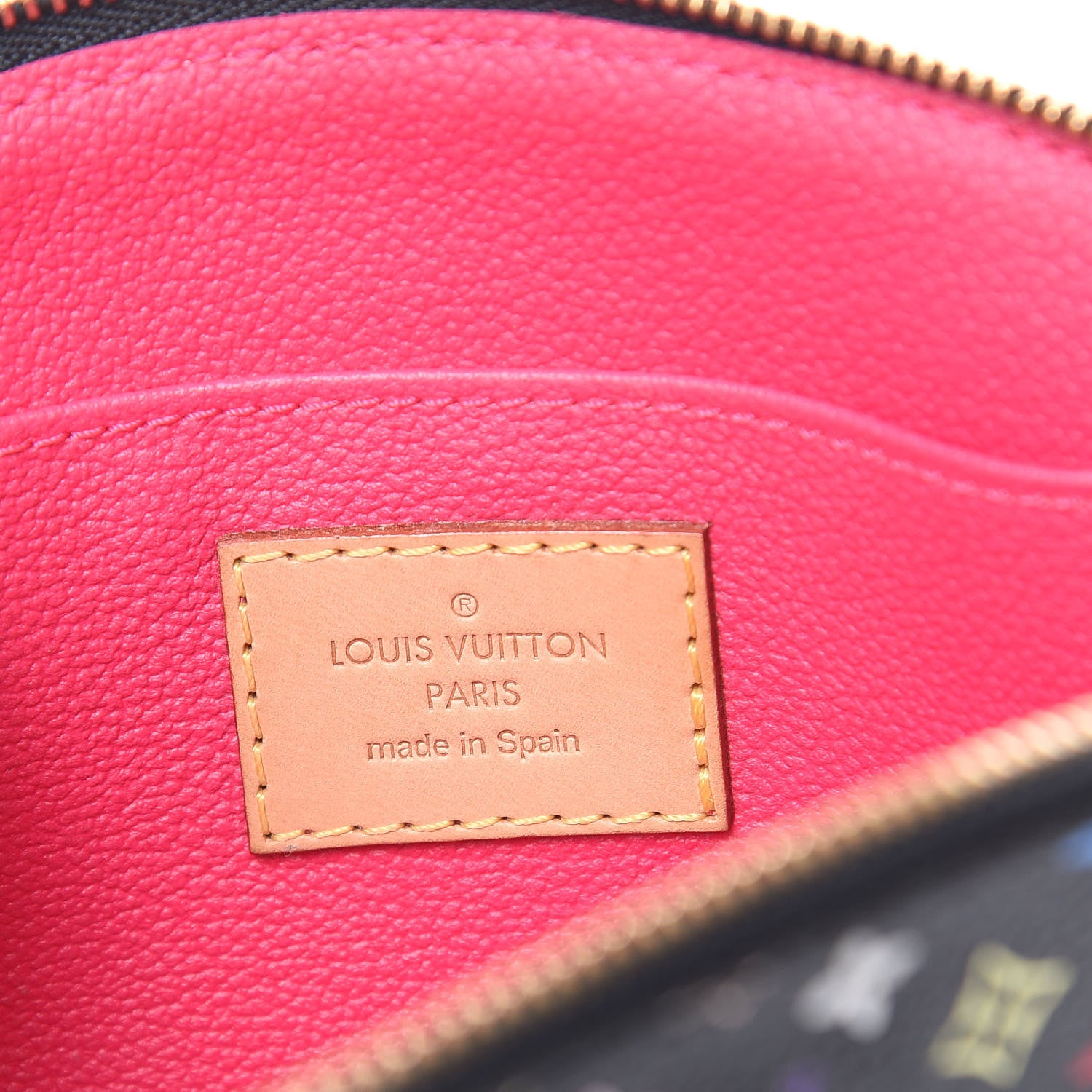 Louis Vuitton Monogram Multicolor Cosmetic Pouch Black Grenade 6 of 8