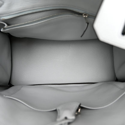 Hermes Taurillon Clemence Birkin 30 Bleu Pale 5 of 13