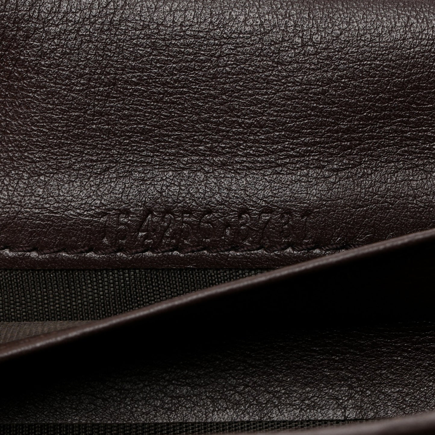 Guccissima Abbey Continental Wallet Chocolate