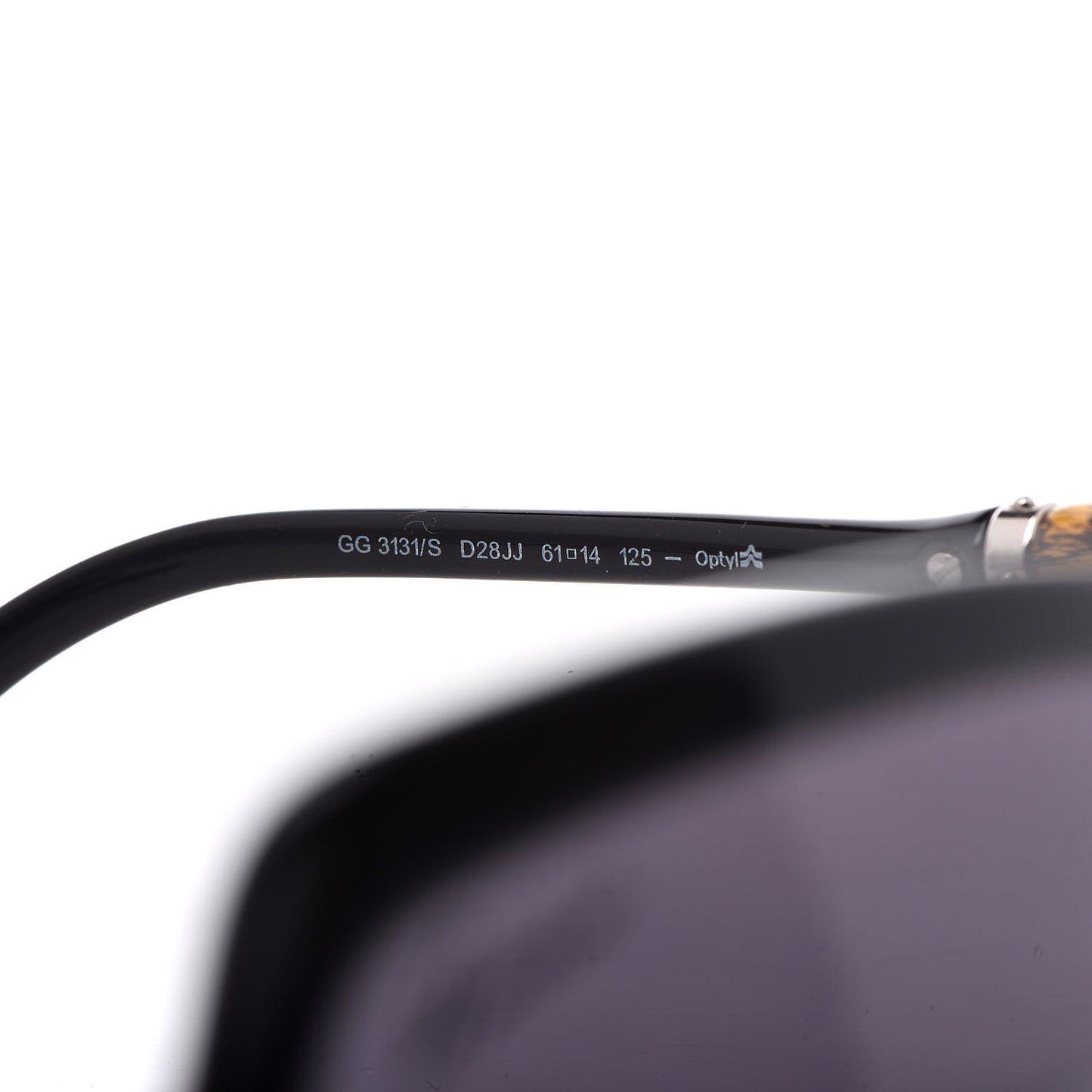 Oversized Bamboo Sunglasses 3131/S Black