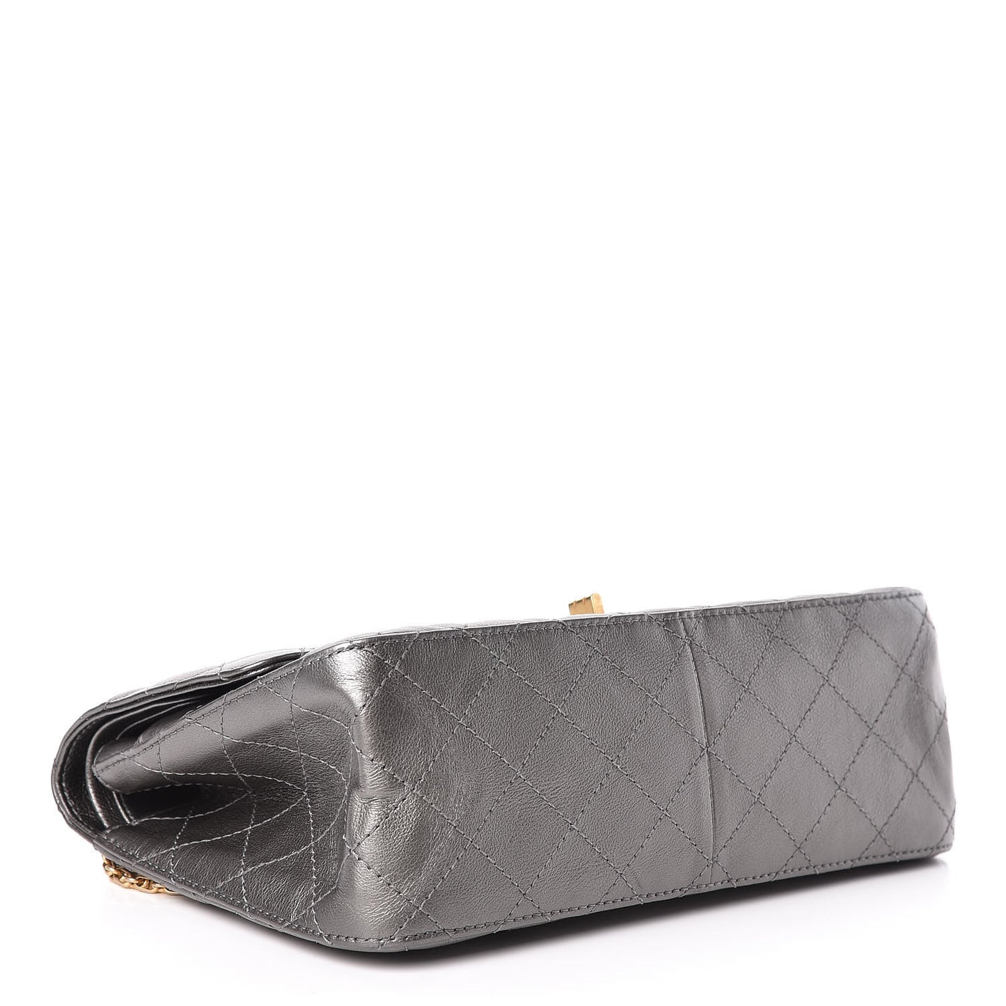 Metallic Calfskin Quilted 2.55 Reissue 226 Flap Charcoal