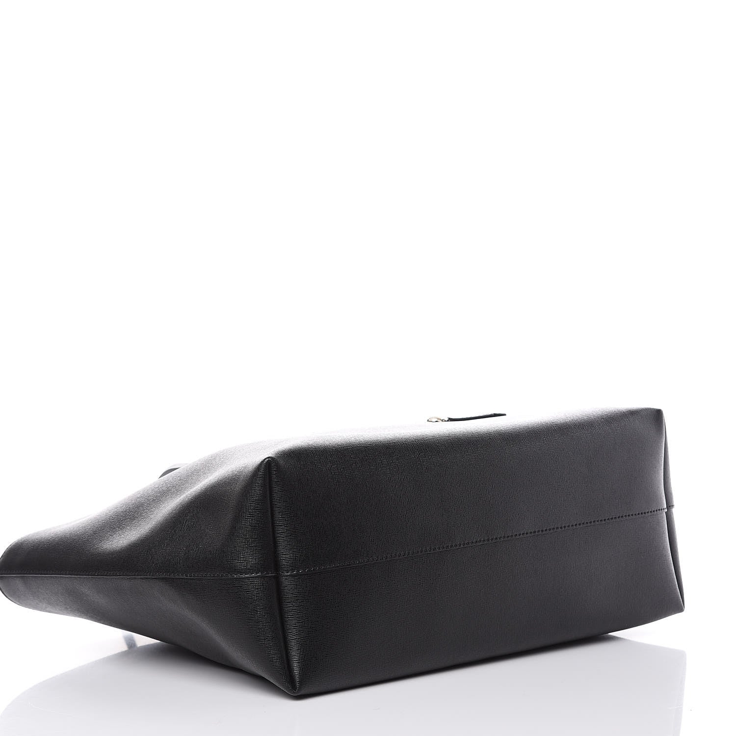 Fendi Vitello Elite Cuoio Monster Buggies Medium Roll Tote Black Multicolor Blue Cobalto 4 of 11