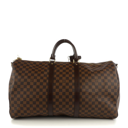 Louis Vuitton Damier Ebene Keepall Bandouliere 55 1 of 8