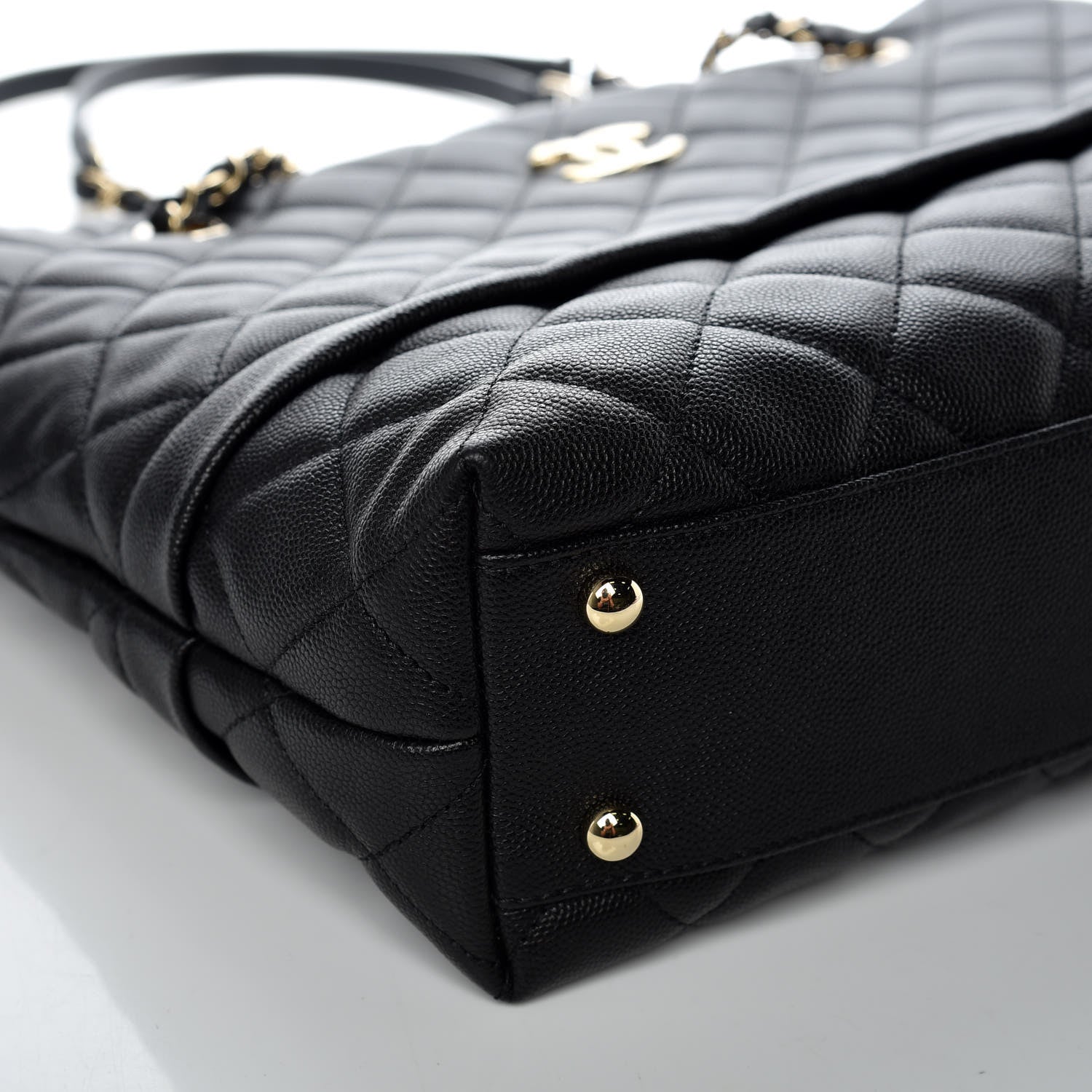 Chanel Caviar Quilted Rolled Up Tote Black 5 of 10