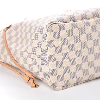 Louis Vuitton Damier Azur Neo Neverfull MM Rose Ballerine 11 of 12