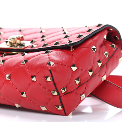 Valentino Garavani Nappa Rockstud Spike Belt Bag Rouge Pur 10 of 10