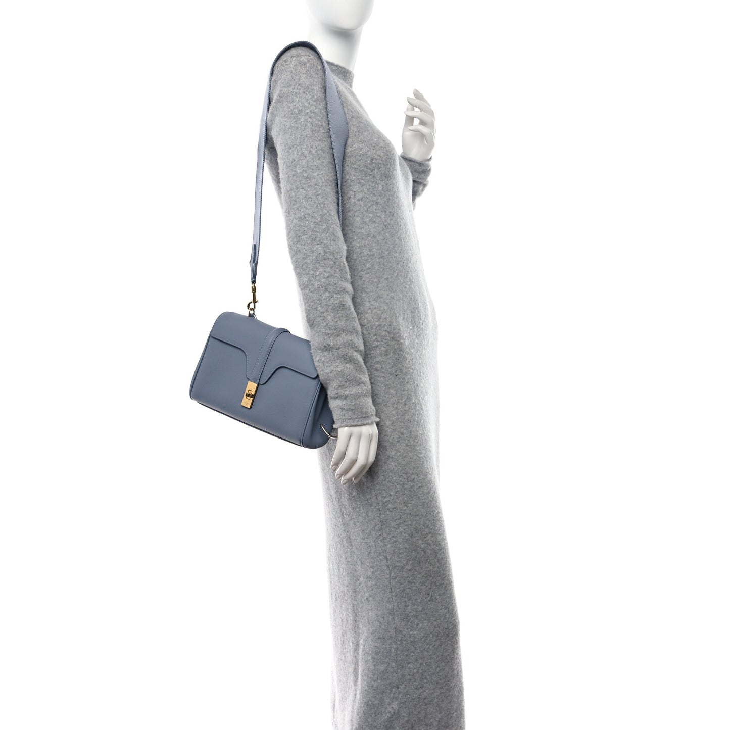 Smooth Calfskin Teen Soft 16 Shoulder Bag Arctic Blue