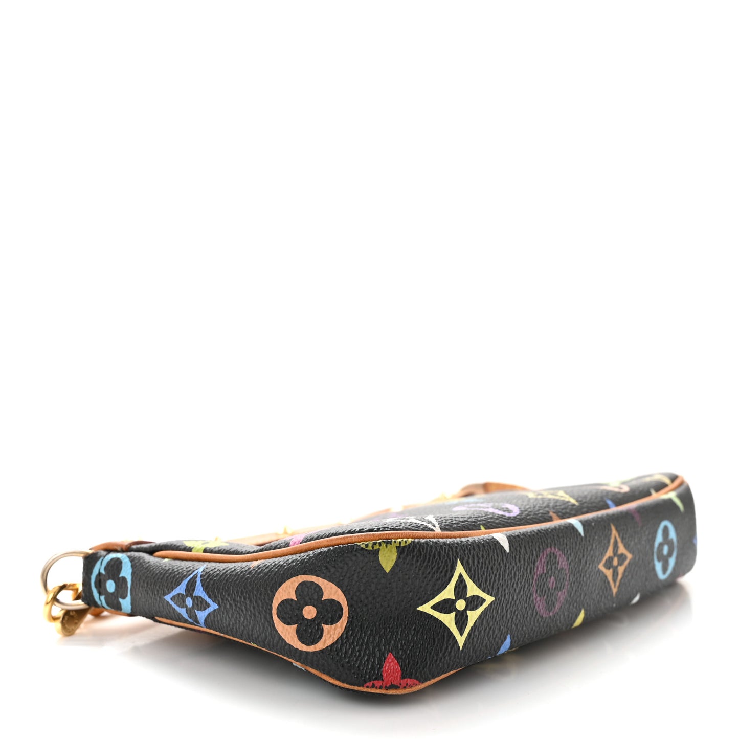 LOUIS VUITTON Monogram Multicolor Pochette Accessories Black
