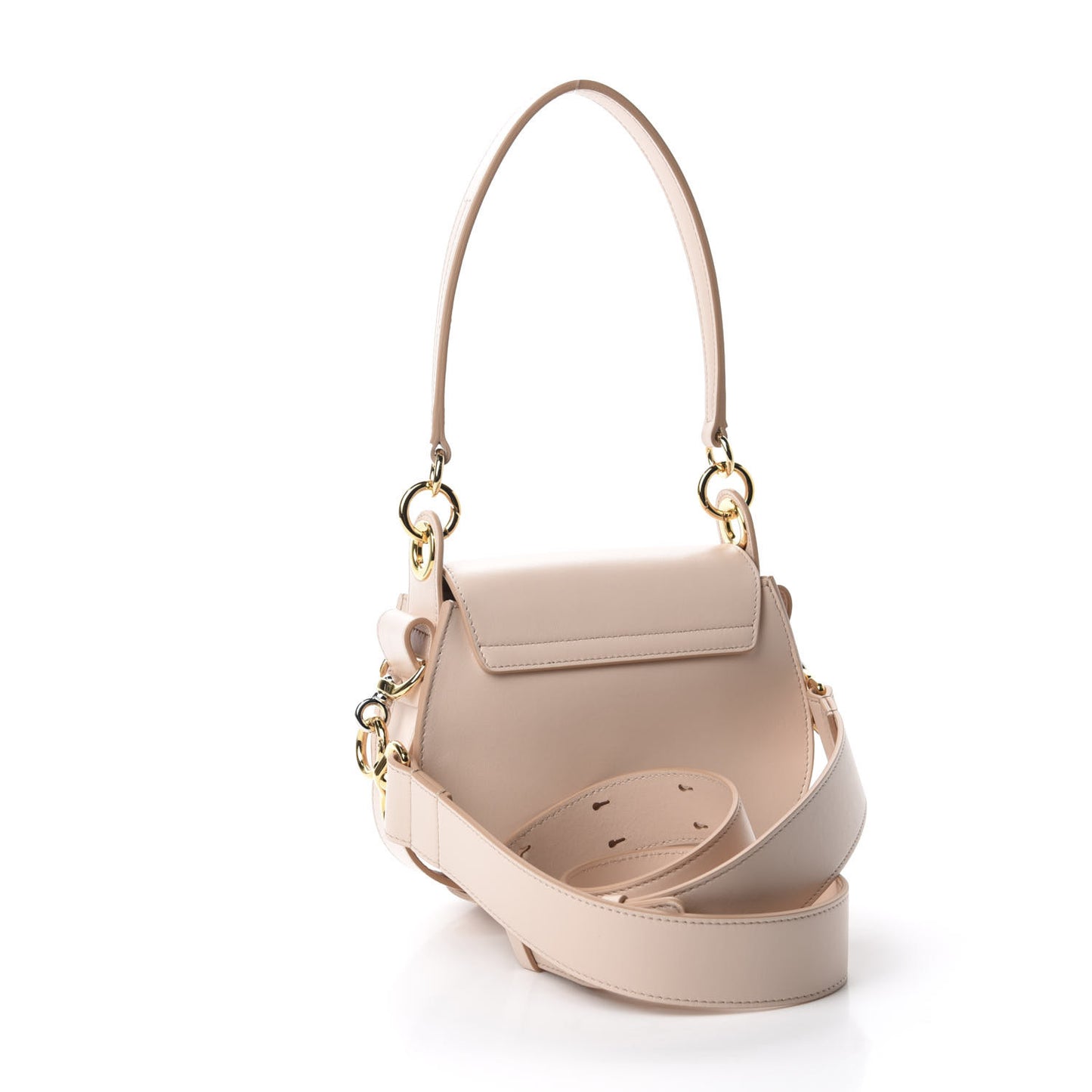 Calfskin Small Tess Bag Biscuit Pink