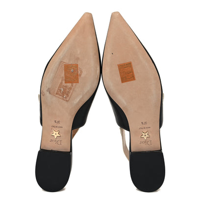 Christian Dior Lambskin Ribbon J'Adior Slingback Ballet Flats 37.5 Black 5 of 8