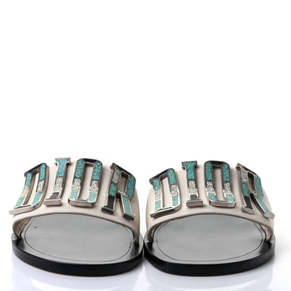 Christian Dior Calfskin Dio(r)evolution 10mm Slide Sandals 38 Off White 2 of 9