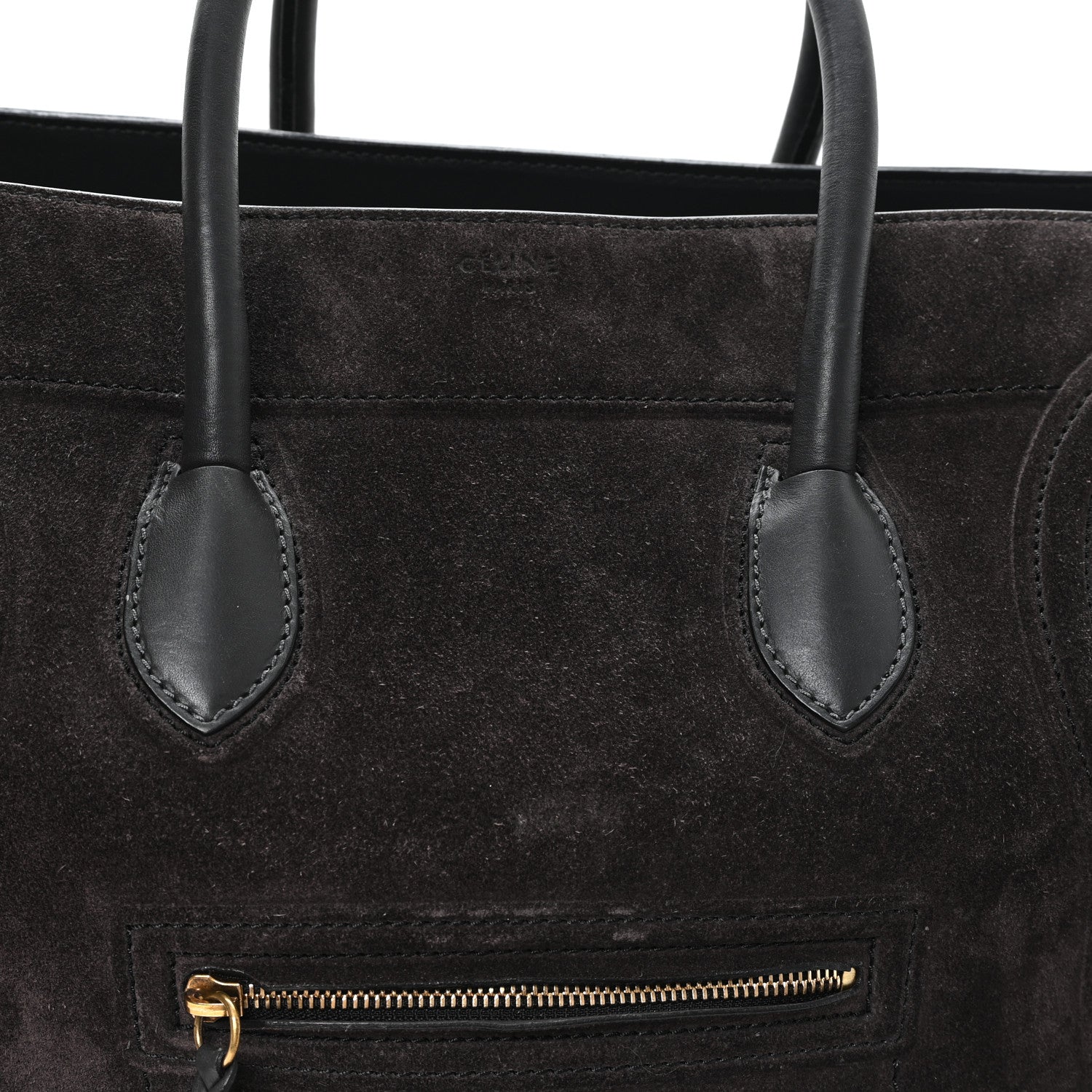 Celine Suede Large Phantom Luggage Anthracite 7 of 10